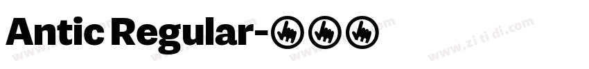 Antic Regular字体转换